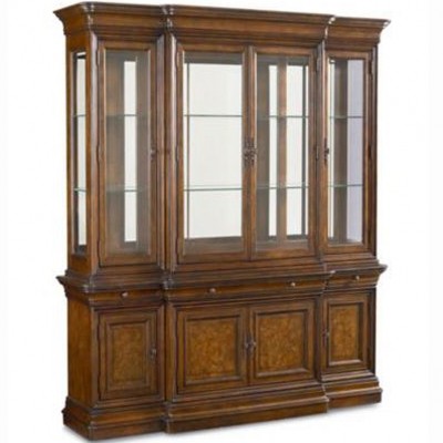 Фото Витрина широкая - стиль Американская классика - Для столовой - Со стеклянными дверями - Thomasville - Deschanel - В наличии - Купить в Интернет-магазине