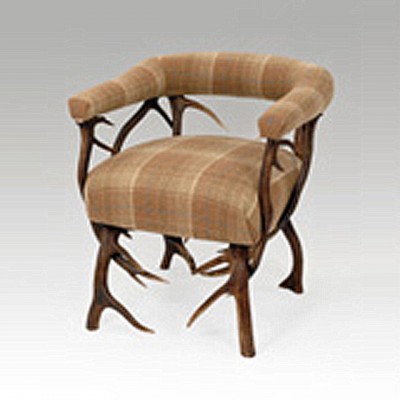 Фото Кресло на деревянной раме - стиль Роскошное шале - Для гостиной - Купить в Интернет-магазине