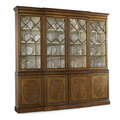 Фото Витрина широкая - стиль Американская классика - Для гостиной - Со стеклянными дверями - EJ Victor - EJ Victor - Купить в Интернет-магазине