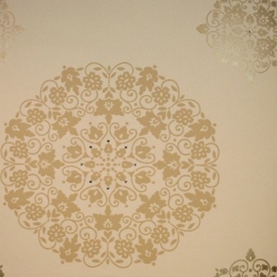Фото Обои с рисунком - Дамаск - стиль Английская классика - Бежевые - Купить в Интернет-магазине