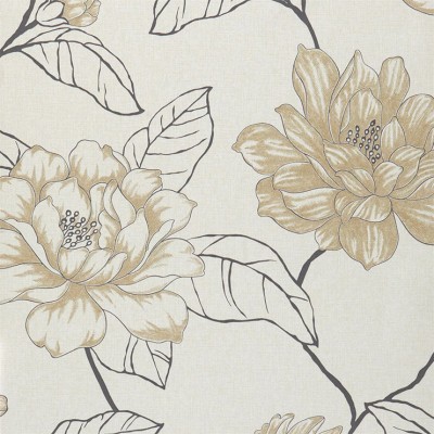 Фото Обои с рисунком - Цветы - стиль Английская классика - Светло-серые - Купить в Интернет-магазине
