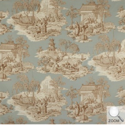 Фото Ткань портьерная с рисунком - Туаль - стиль Английский - Голуба - Купить в Интернет-магазине