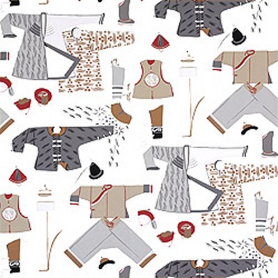 Фото Обои с рисунком - Крупный декор - стиль Американский - Белые - Купить в Интернет-магазине