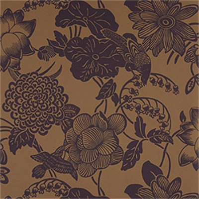 Фото Обои с рисунком - Цветы - стиль Американский - Коричневые - Купить в Интернет-магазине