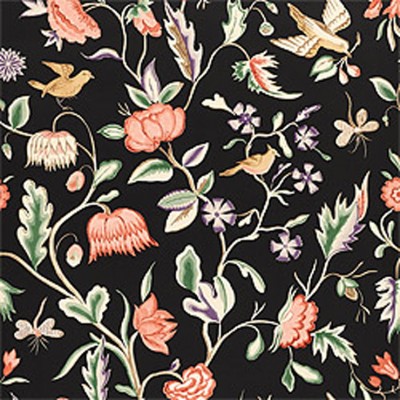 Фото Обои с рисунком - Цветы - стиль Американский - Черные - Купить в Интернет-магазине