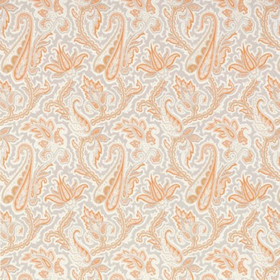 Фото Обои с рисунком - Пейсли - стиль Американский - Оранжевые - Купить в Интернет-магазине