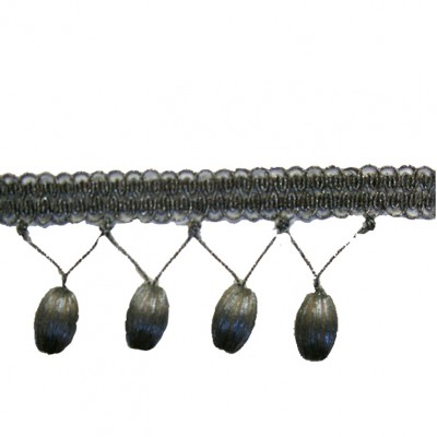 Фото Отделка для текстильных изделий - Тесьма - стиль Европейский - Серая - Купить в Интернет-магазине