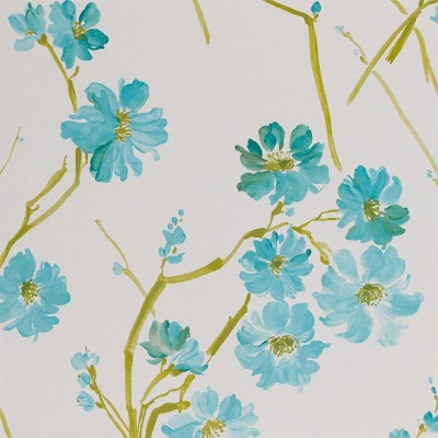 Фото Обои с рисунком - Цветы - стиль Английская классика - Белые - Купить в Интернет-магазине