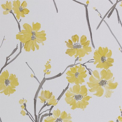 Фото Обои с рисунком - Цветы - стиль Английская классика - Белые - Купить в Интернет-магазине