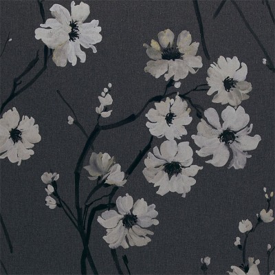 Фото Обои с рисунком - Цветы - стиль Английская классика - Черные - Купить в Интернет-магазине