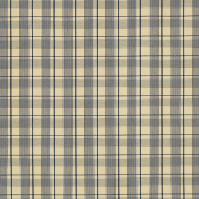 Фото Ткань портьерная с рисунком - Клетка - стиль Английский - Синяя - Купить в Интернет-магазине