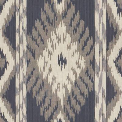 Фото Ткань портьерная с рисунком - Орнамент - стиль Современный - Синий - Купить в Интернет-магазине