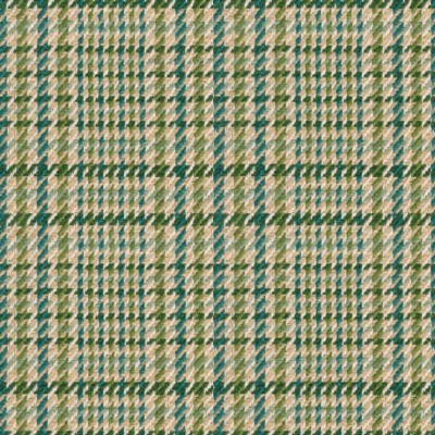 Фото Ткань портьерная с рисунком - Клетка - стиль Английский - Бирюзовая - Купить в Интернет-магазине