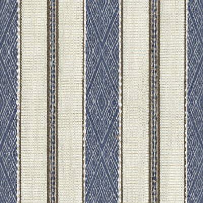 Фото Ткань портьерная с рисунком - Полоски - стиль Современный - Синие - Купить в Интернет-магазине