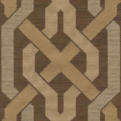 Фото Ткань портьерная с рисунком - Орнамент - стиль Современный - Коричневый - Купить в Интернет-магазине