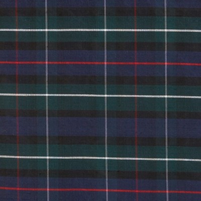 Фото Ткань портьерная с рисунком - Клетка - стиль Английский - Синяя - Купить в Интернет-магазине