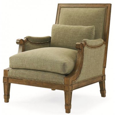 Фото Кресло на деревянной раме - стиль Американское наследство - Для гостиной - Купить в Интернет-магазине