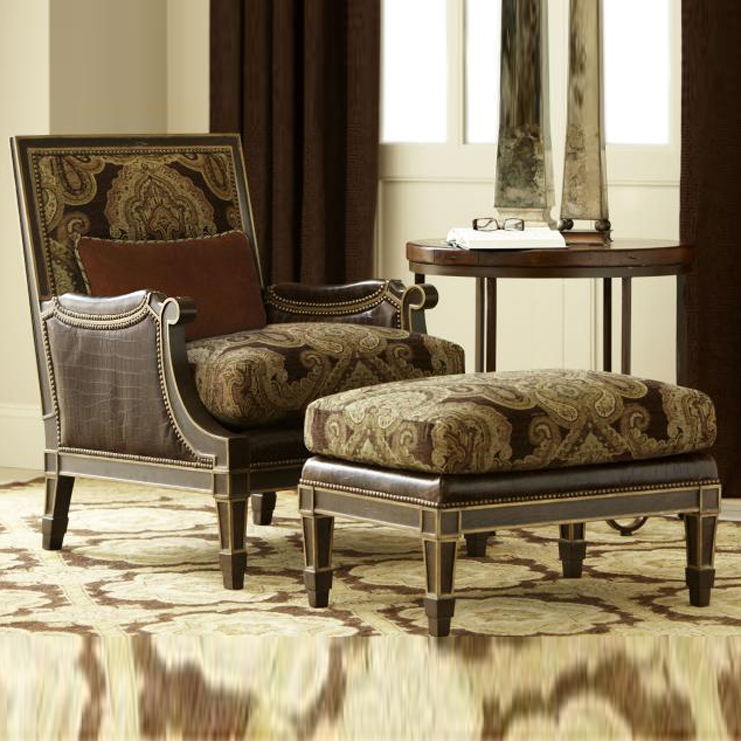 Фото Кресло на деревянной раме - стиль Американское наследство - Для гостиной - Купить в Интернет-магазине Фото Кресло на деревянной раме - стиль Американское наследство - Для гостиной - Купить в Интернет-магазине