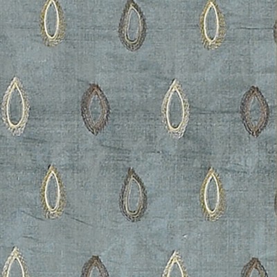Фото Ткань портьерная с рисунком - Орнамент - стиль Английский - Синий - Купить в Интернет-магазине