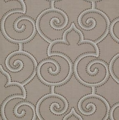 Фото Ткань портьерная с рисунком - Орнамент - стиль Английский - Серый - Купить в Интернет-магазине