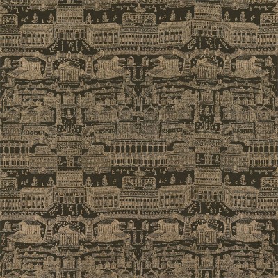 Фото Ткань портьерная с рисунком - Крупный декор - стиль Английский - Черный - Купить в Интернет-магазине