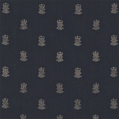 Фото Ткань портьерная с рисунком - Орнамент - стиль Английский - Синий - Купить в Интернет-магазине