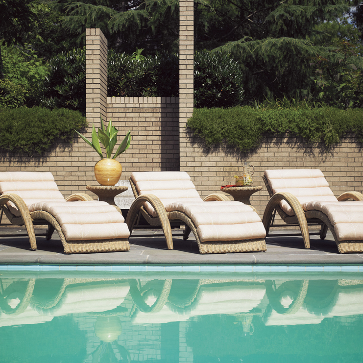 Фото Шезлонг - стиль Современный - Для терраса и бассейна - Купить в Интернет-магазине