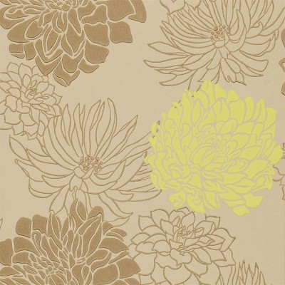 Фото Обои с рисунком - Цветы - стиль Современный - Светло-коричневые - Купить в Интернет-магазине