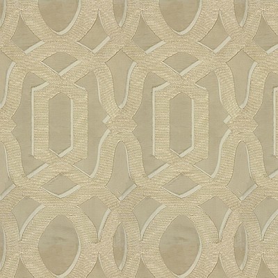 Фото Ткань портьерная с рисунком - Орнамент - стиль Современный - Светло-коричневый - Купить в Интернет-магазине