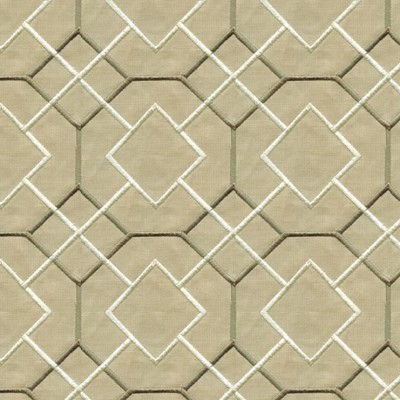 Фото Ткань портьерная с рисунком - Орнамент - стиль Современный - Светло-коричневый - Купить в Интернет-магазине