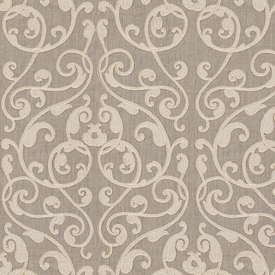 Фото Ткань портьерная с рисунком - Дамаск - стиль Современный - Коричневый - Купить в Интернет-магазине