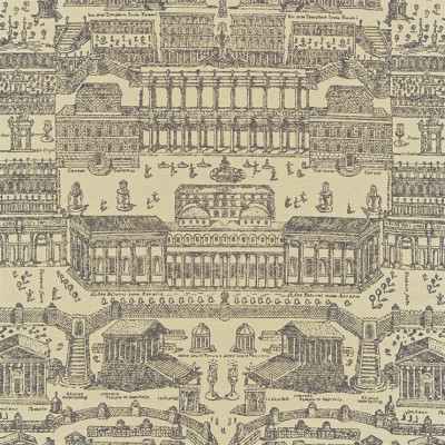 Фото Ткань портьерная с рисунком - Крупный декор - стиль Английский - Бежевый - Купить в Интернет-магазине