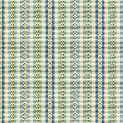 Фото Ткань портьерная с рисунком - Полоски - стиль Английский - Бирюзовые - Купить в Интернет-магазине