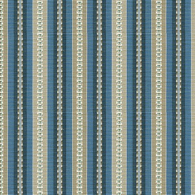 Фото Ткань портьерная с рисунком - Полоски - стиль Английский - Синие - Купить в Интернет-магазине