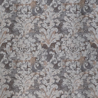 Фото Ткань портьерная с рисунком - Дамаск - стиль Современный - Серый - Купить в Интернет-магазине