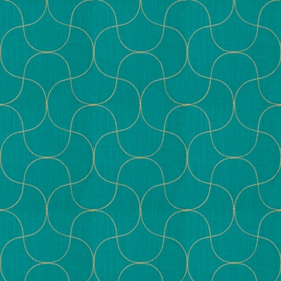 Фото Ткань портьерная с рисунком - Абстракция - стиль Современный - Бирюзовая - Купить в Интернет-магазине