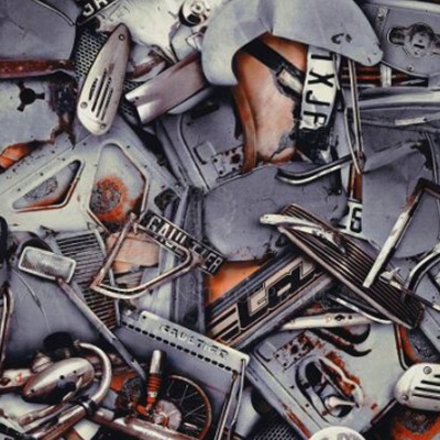 Фото Ткань портьерная с рисунком - Крупный декор - стиль Современный - Серый - Купить в Интернет-магазине