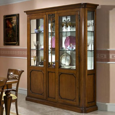 Фото Витрина широкая - стиль Европейская эклектика - Для столовой - Со стеклянными дверями - Zilio - Rialto - Купить в Интернет-магазине