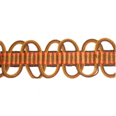 Фото Отделка для текстильных изделий - Тесьма - стиль Европейский - Оранжевая - Купить в Интернет-магазине