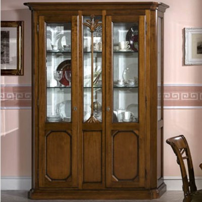 Фото Витрина широкая - стиль Европейская эклектика - Для гостиной - Со стеклянными дверями - Zilio - Rialto - Купить в Интернет-магазине