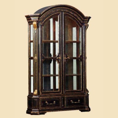 Фото Витрина широкая - стиль Флорида Дизайн - Для столовой - Со стеклянными дверями - Marge Carson - Seville - Купить в Интернет-магазине