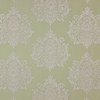 Фото Ткань портьерная с рисунком - Дамаск - стиль Английский - Зеленый - Купить в Интернет-магазине