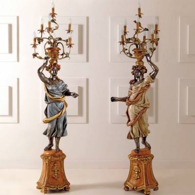 Фото Торшер - стиль Европейская классика - Деревянный - Купить в Интернет-магазине