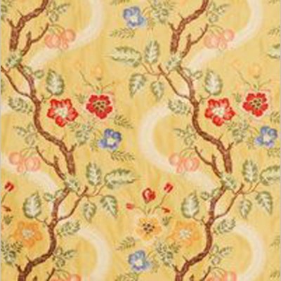 Фото Ткань портьерная с рисунком - Цветы - стиль Английский - Купить в Интернет-магазине