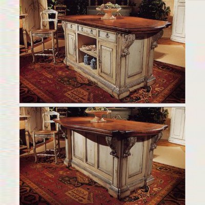 Фото Кухонный остров, прилавок, стол высокий - стиль Американская классика - Для кухни - Купить в Интернет-магазине