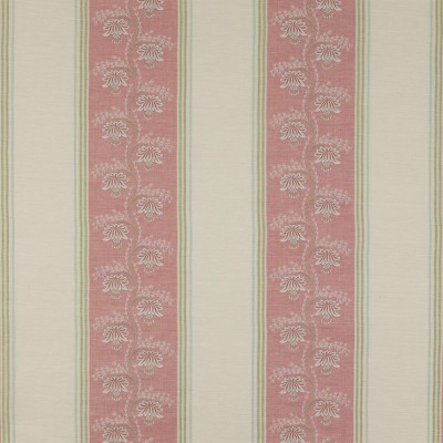 Фото Ткань портьерная с рисунком - Полоски - стиль Английский - Красные - Купить в Интернет-магазине