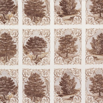 Фото Ткань портьерная с рисунком - Крупный декор - стиль Английский - Белый - Купить в Интернет-магазине