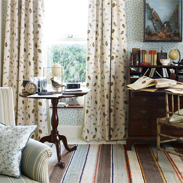 Фото Ткань портьерная с рисунком - Орнамент - стиль Английский - Белый - Купить в Интернет-магазине Фото Ткань портьерная с рисунком - Орнамент - стиль Английский - Белый - Купить в Интернет-магазине