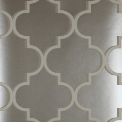 Фото Обои с рисунком - Орнамент - стиль Английская классика - Серебристые - Купить в Интернет-магазине