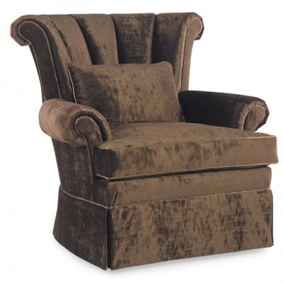 Фото Кресло обитое - стиль Американская классика - Для гостиной - удобное кресло производства США - EJ Victor - Julia Gray - Купить в Интернет-магазине